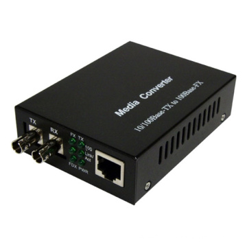 Convertisseur de média, multimode, Fast Ethernet, 2km, St Connector